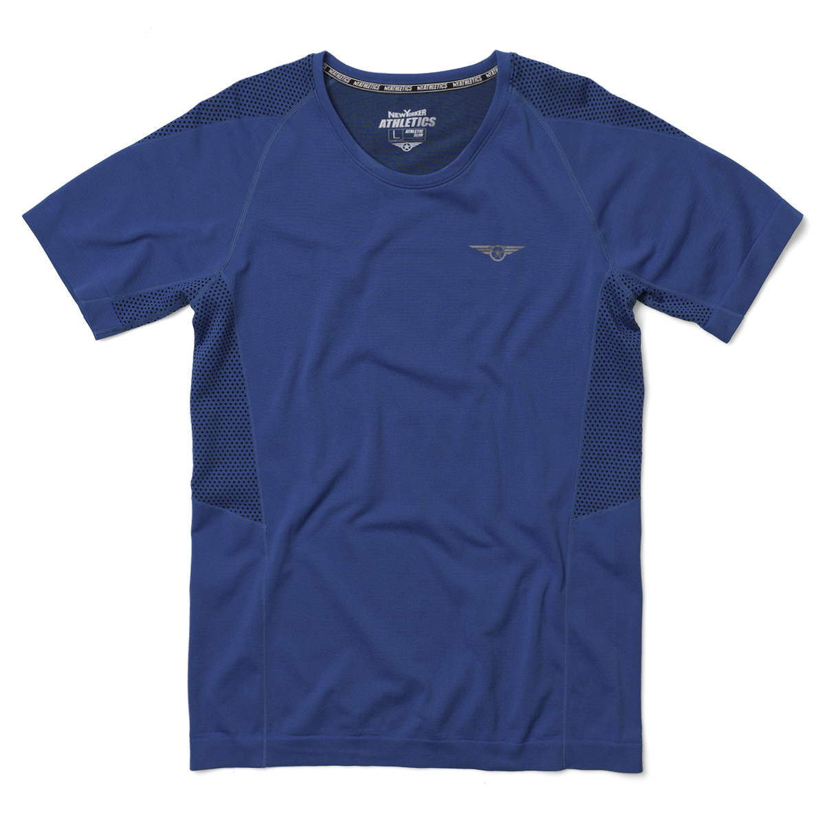New Yorker Athletics férfi kék T-shirt fotója