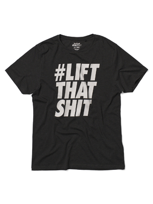 New Yorker Athletics #Lift that shit feliratos T-shirt