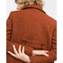 Zara konyak színű női buklé kabát