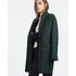 Zara sötétzöld női gyapjú kabát