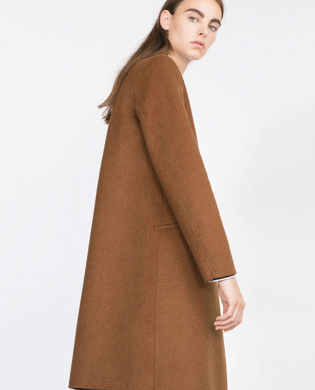 Zara női kézzel készített kabát 2015 fotója
