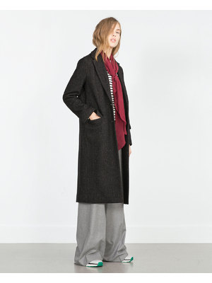 Zara egyenes szabású női kabát