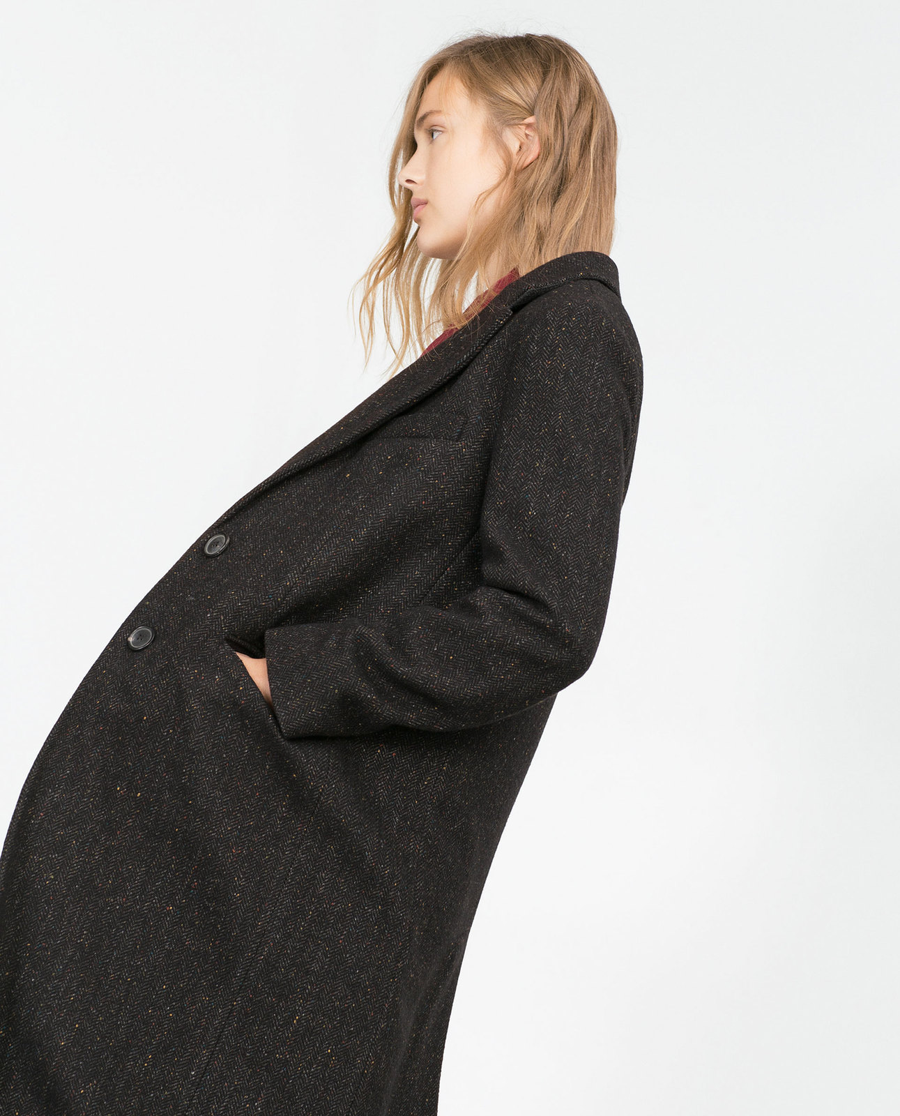 Zara egyenes szabású női kabát 2015.10.15 #88517 fotója