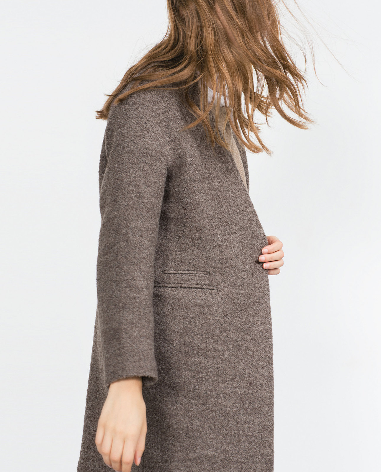Zara női buklé gyapjú kabát 2015.10.15 #88604 fotója