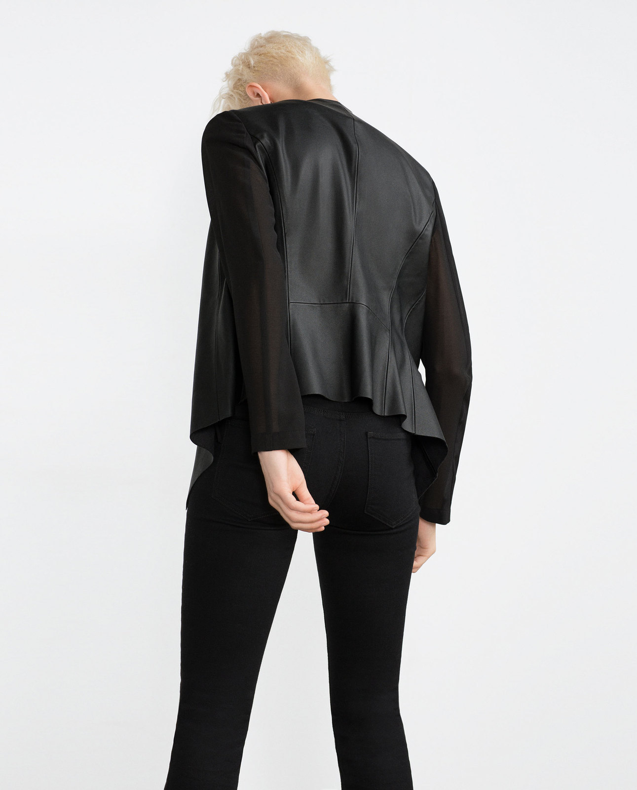 Zara kevert anyagú női dzseki 2015.10.15 fotója