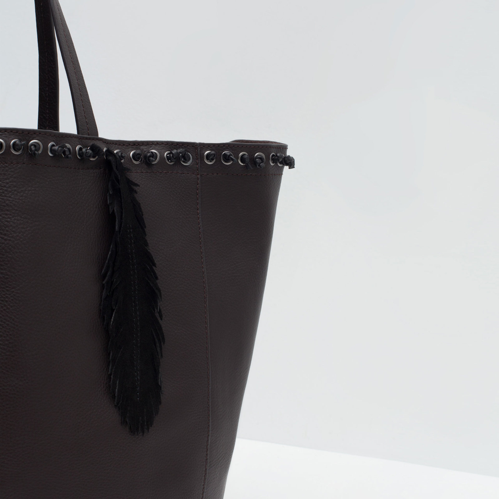 Zara csábos női fekete bevásárló táska 2015.10.15 #88751 fotója