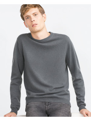 Zara férfi világosszürke pulcsi