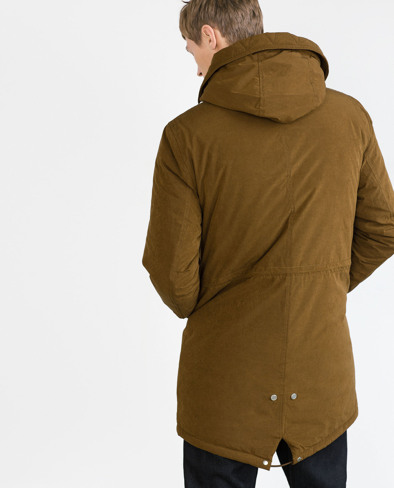 Zara barna férfi télikabát 2015.10.15 #89035 fotója