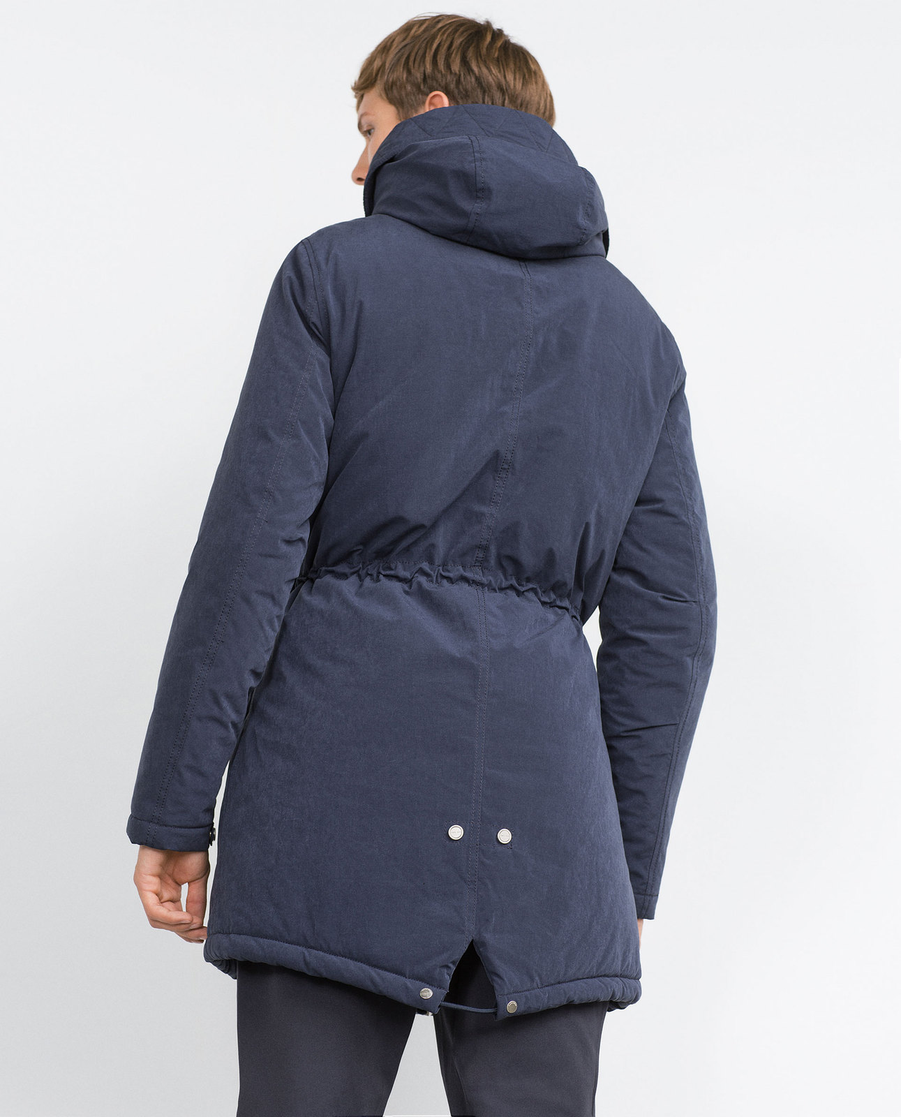 Zara kék kapucnis téli kabát 2015.10.15 #89126 fotója