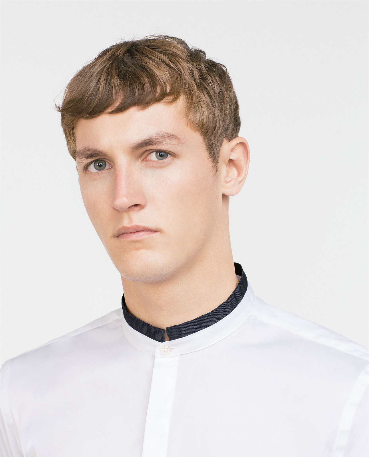 Zara slim fit fehér sztreccs férfi ing 2015.10.15 #89300 fotója
