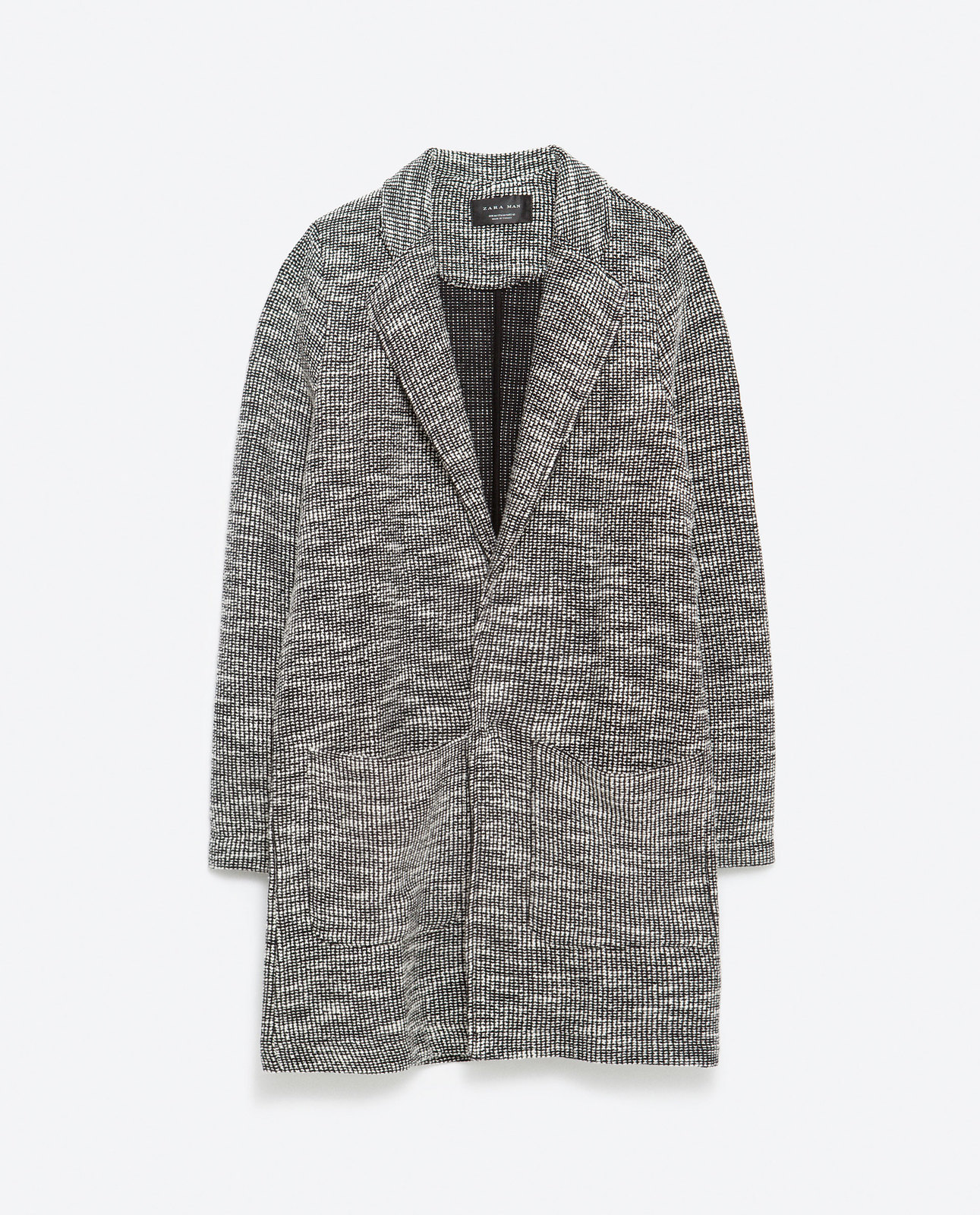Zara szürke férfi kabát pulóver 2015.10.16 #89555 fotója
