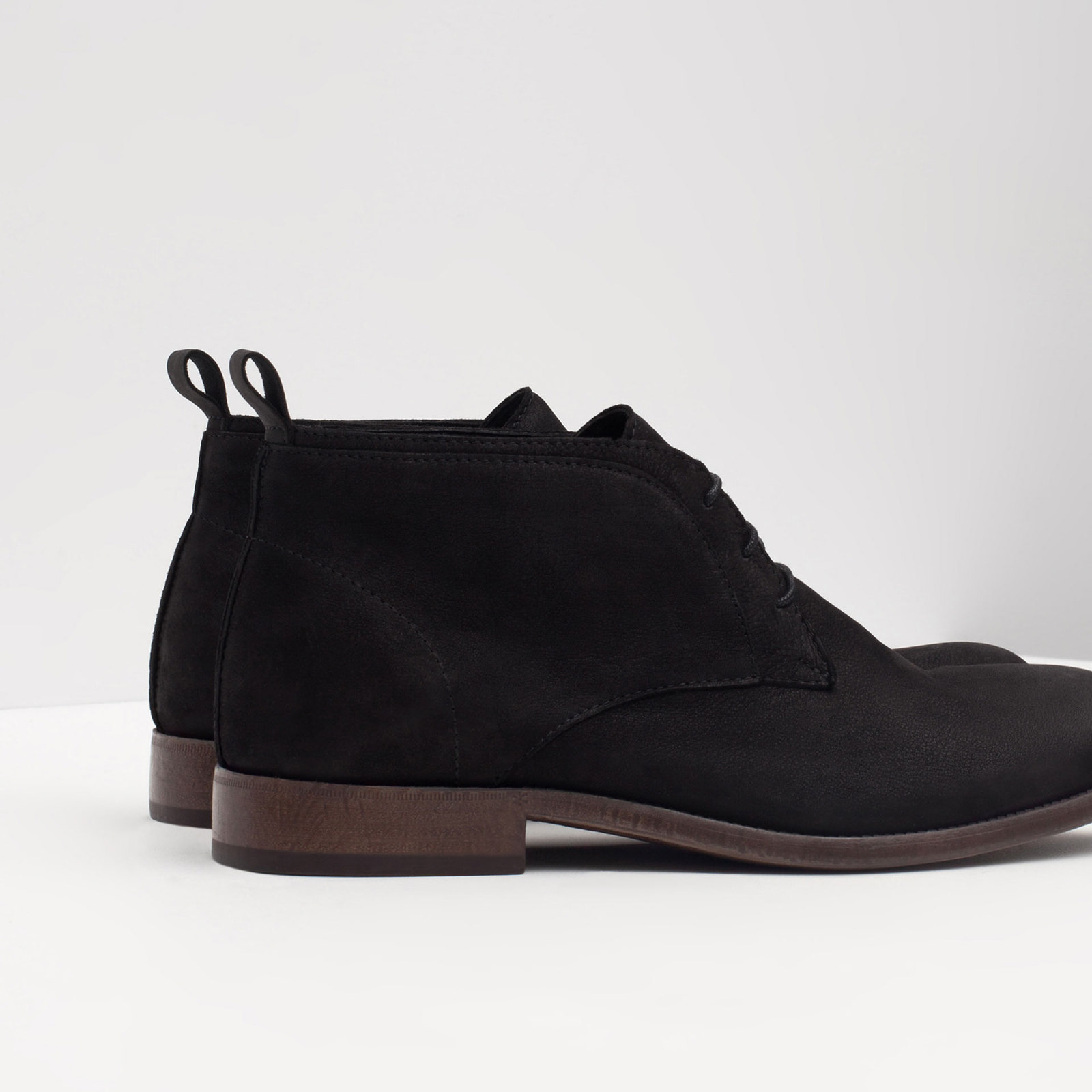 Zara fekete desert boot 2015.10.15 fotója