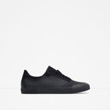 Zara márkás fekete egyszínű edzőcipő