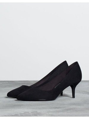 Bershka női fekete törpesarkú cipő