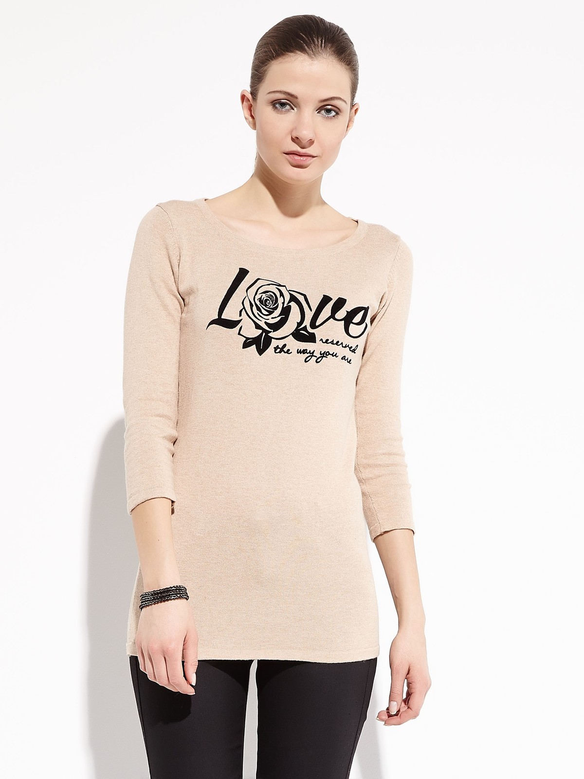 Reserved "Love" feliratos hosszú ujjú póló fotója