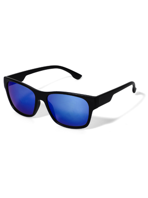 New Yorker férfi műanyag keretes napszemüveg kék lencsével