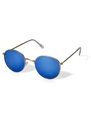 New Yorker fémkeretes női napszemüveg kék lencsével