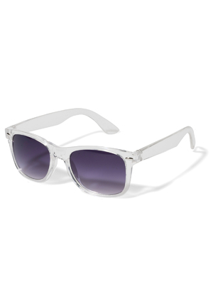 New Yorker női fehér műanyagkeretes ovális napszemüveg