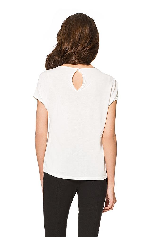 Orsay fehér pliszé T-Shirt 2015 fotója