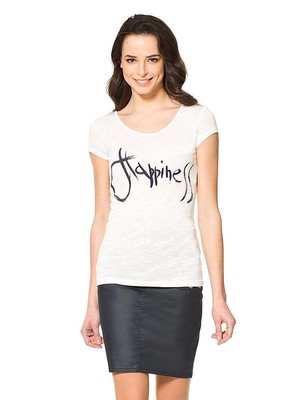 Orsay "Happiness" feliratos fehér T-shirt