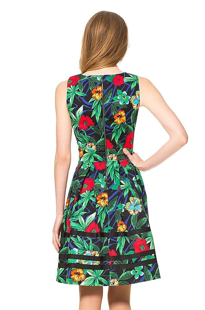 Orsay virágos térdig érő ruha 2015 fotója