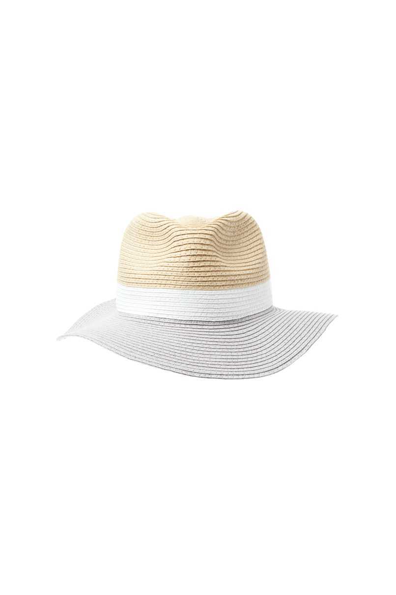 Tally Weijl bézs-fehér Fedora kalap fotója
