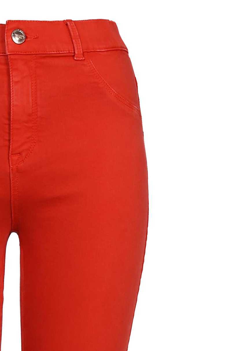 Tally Weijl vörös magas derkú skinny nadrág 2015 fotója