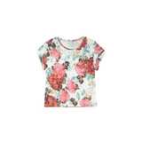 Tally Weijl fehér & pink virágmintás T-Shirt