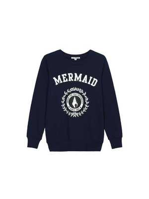 Tally Weijl navy "Mermaid" feliratos pulcsi