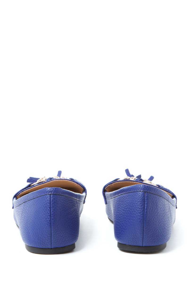Tally Weijl kék belebújós bojtos loafer cipő 2015 fotója