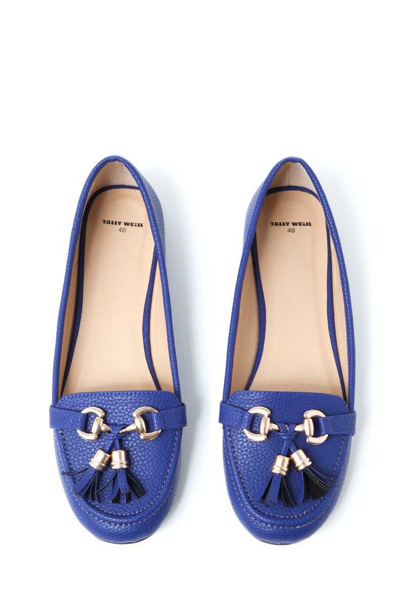 Tally Weijl kék belebújós bojtos loafer cipő 2015.02.20 #73566 fotója