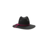 Tally Weijl fekete Fedora kalap pink díszítéssel