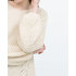Zara lyukacsos kötésű bézs pulóver
