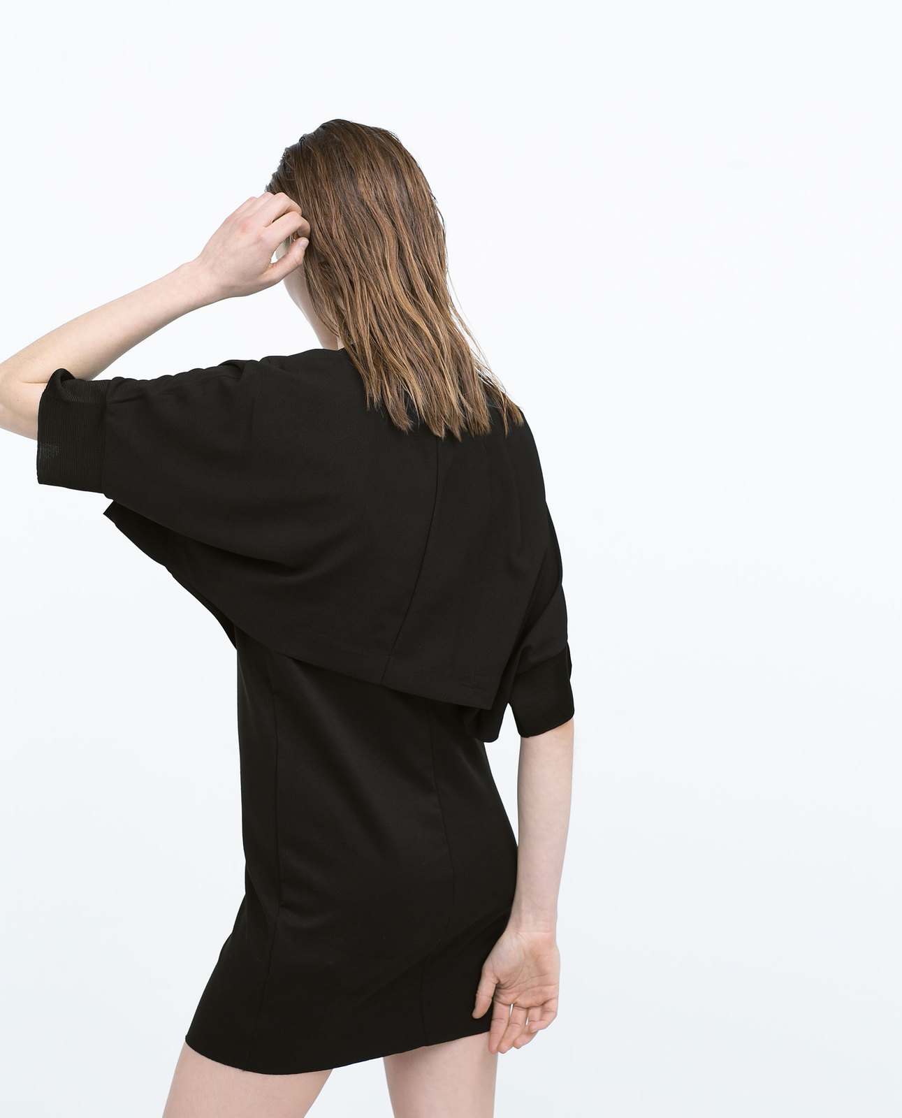 Zara fekete duplarétegű fekete ruha 2015.03.02 #75095 fotója