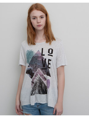 Pull and Bear grafikás női T-shirt