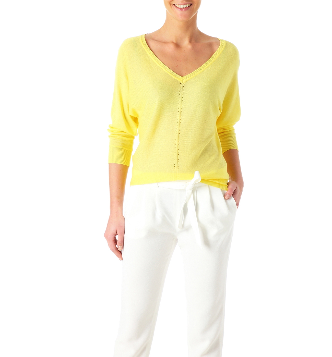 Promod női sárga pulóver fotója