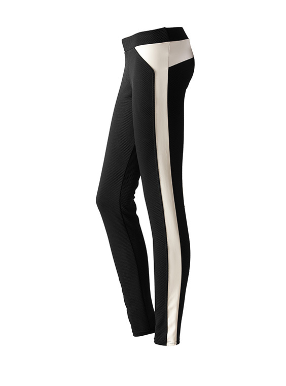 Calzedonia fekete-fehér leggings fotója
