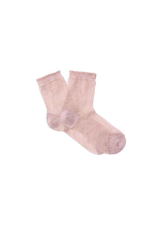Calzedonia halványrózsaszín necc zokni fotója