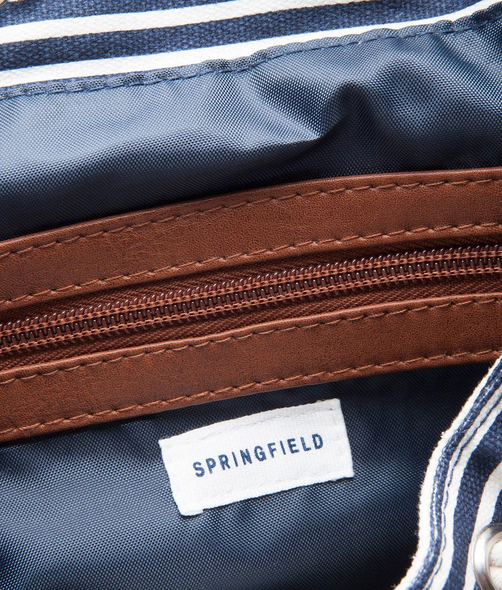 Springfield kék-fehér csíkos matrózos hátizsák 2015.02.24 #76342 fotója