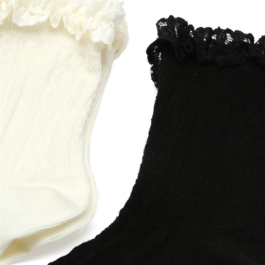 Pimkie csipkés fekete-fehér zokni készlet 2015 fotója
