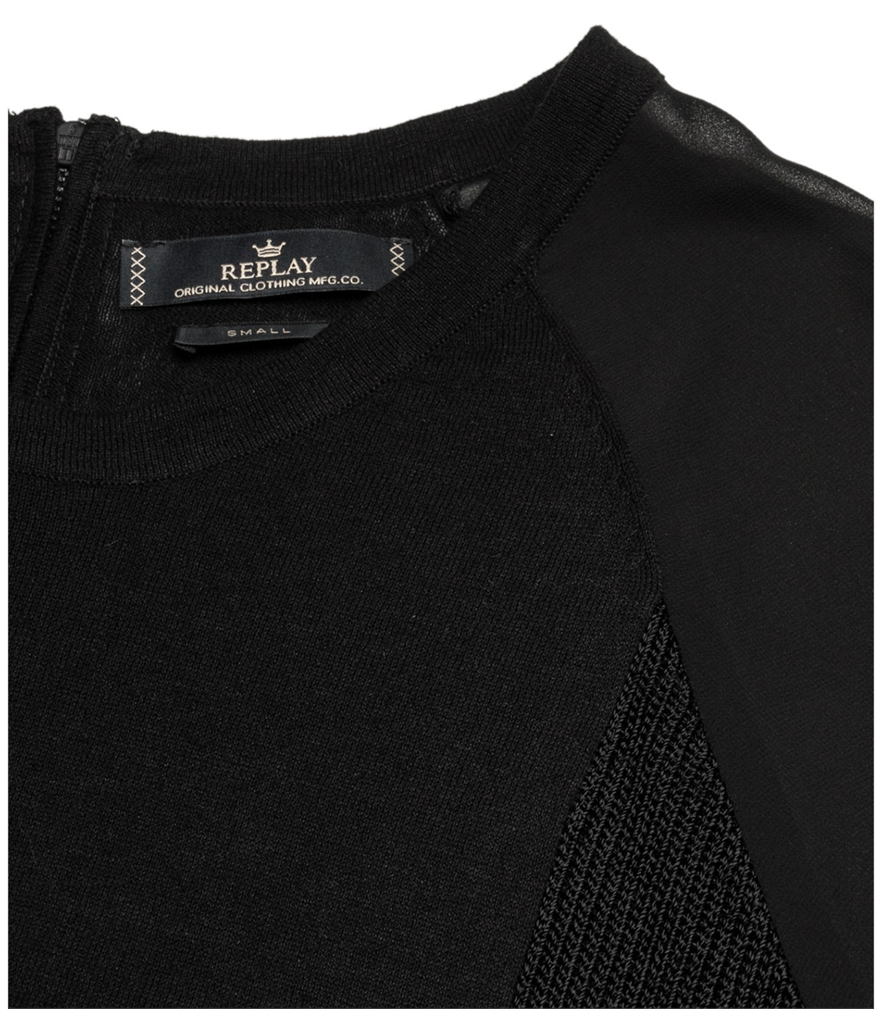 Replay női fekete pamut-lenvászon keverék pulcsi 2015.02.27 #78901 fotója