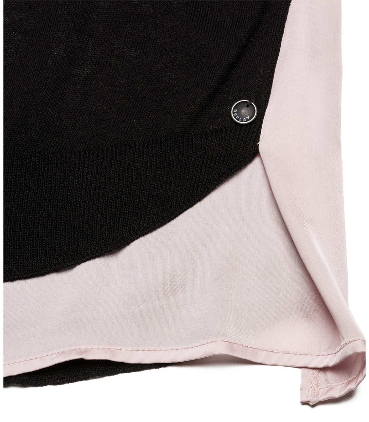 Replay női fekete asszimetrikus viszkóz pamut pulcsi 2015.02.28 #78925 fotója
