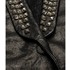 Replay stílusos női fekete gombos bőrkabát