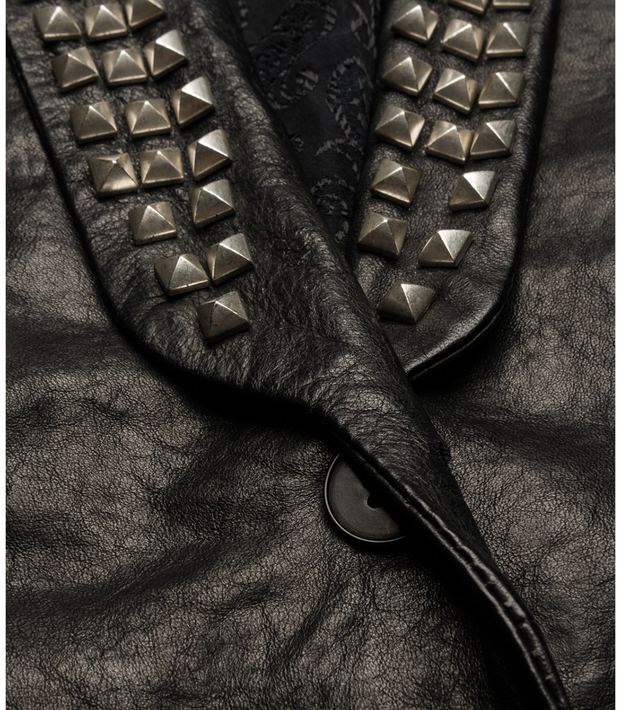 Replay stílusos női fekete gombos bőrkabát 2015.02.28 #79131 fotója