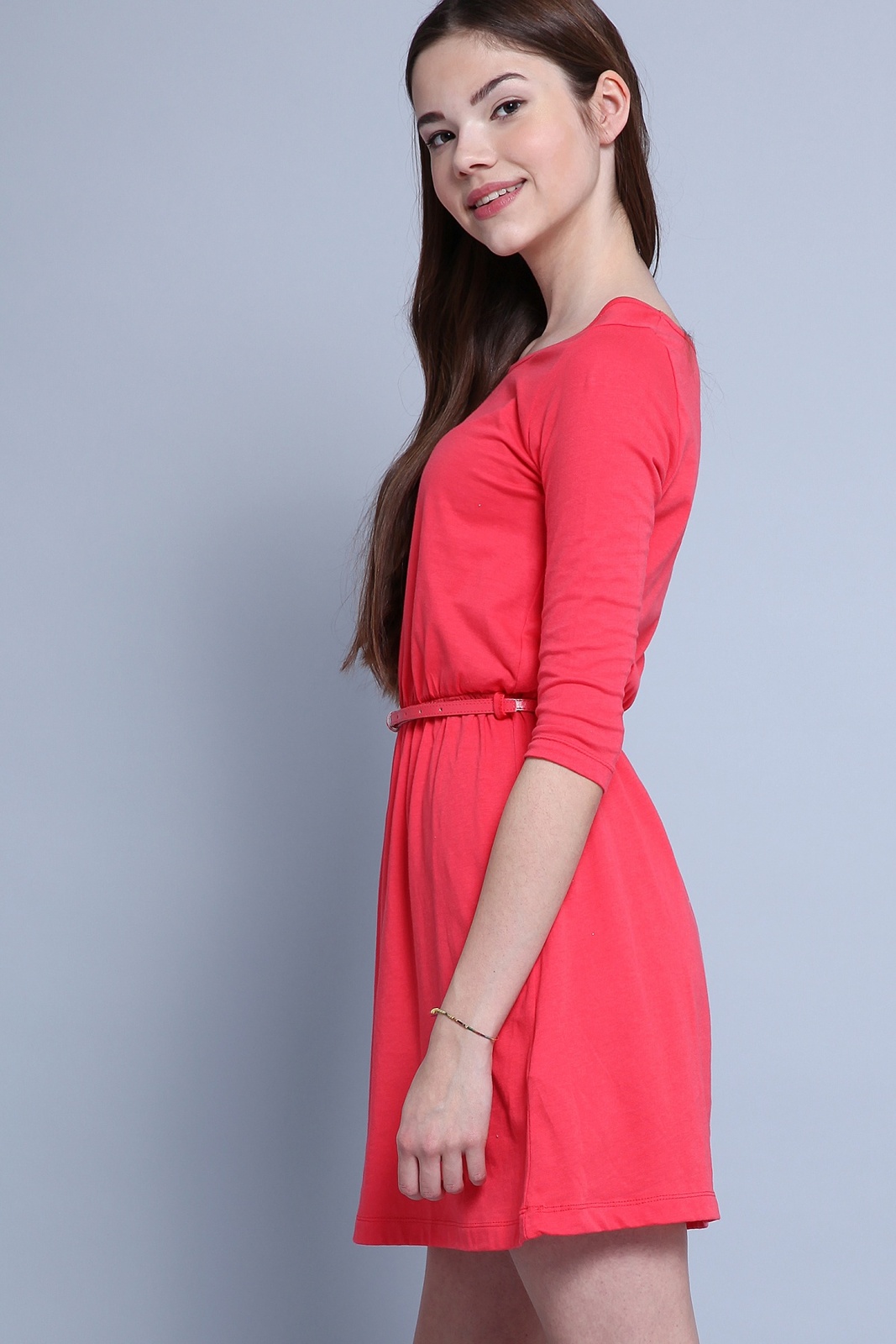 Terranova női egyszínű kereknyakú ruha 2015 fotója