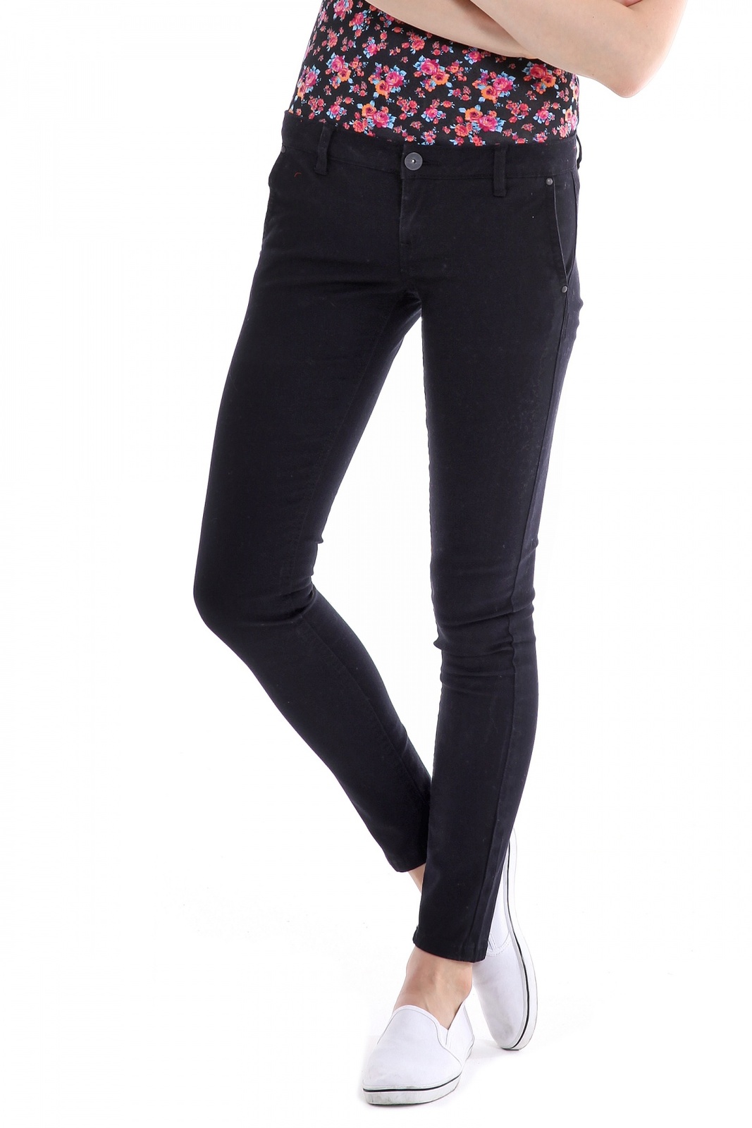 Terranova fekete skinny nadrág fotója