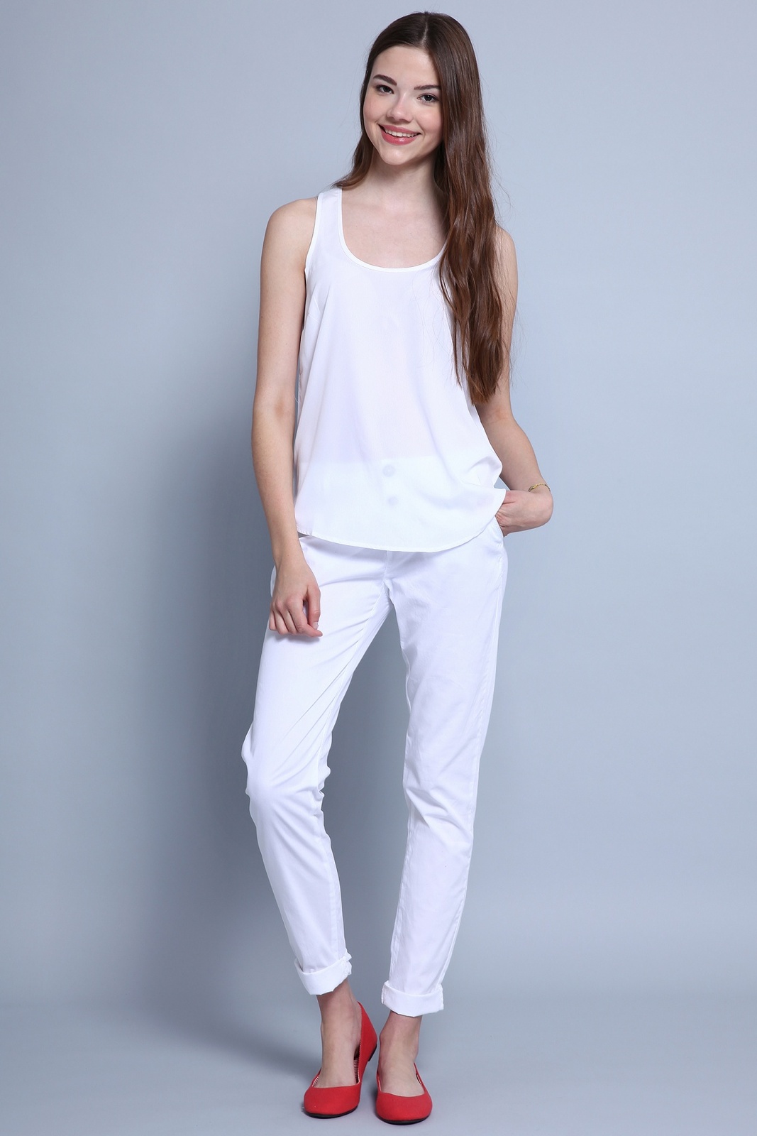 Terranova fehér női chino nadrág 2015.02.28 fotója