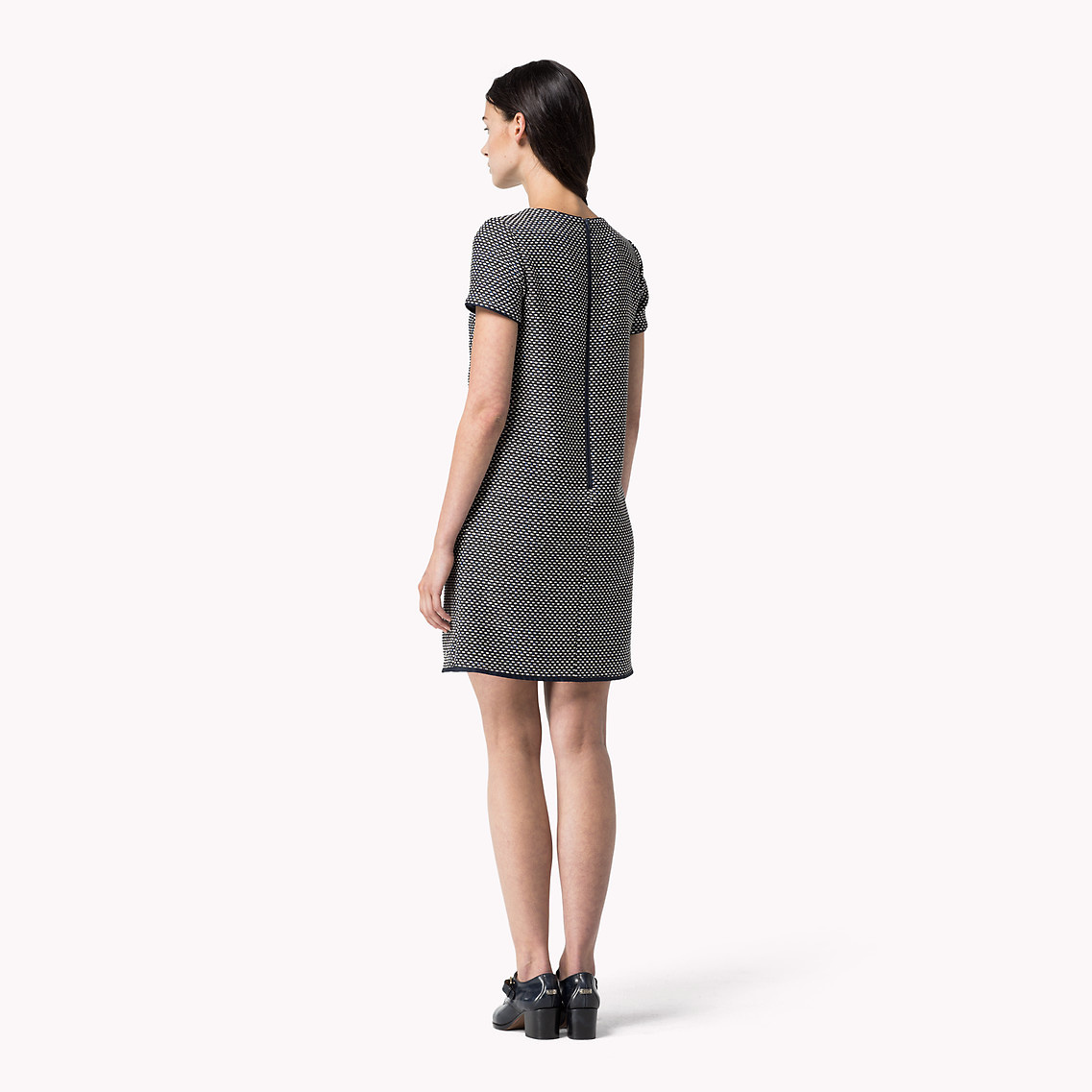 Tommy Hilfiger sötétkék vékony midi klasszikus ruha 2015 fotója