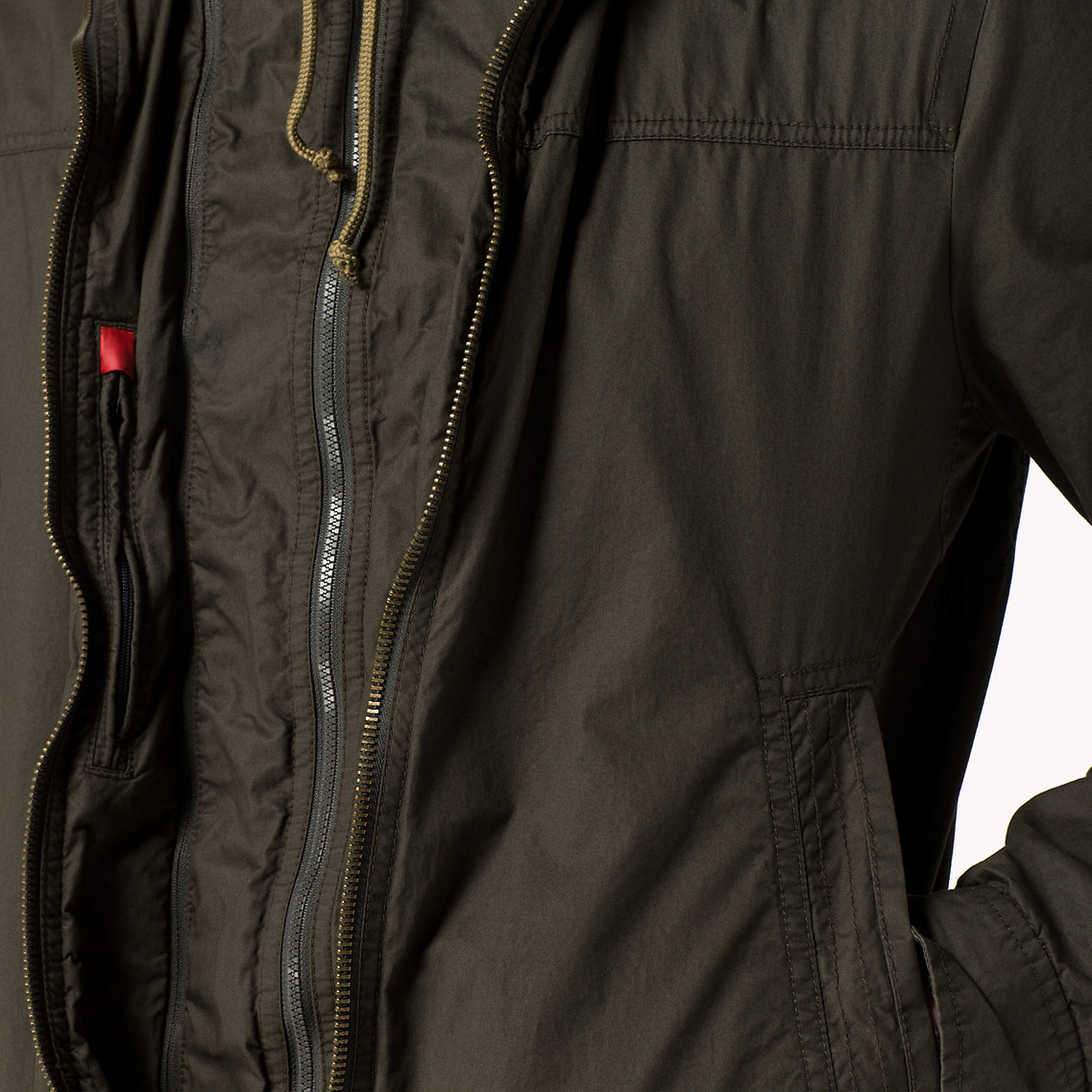 Tommy Hilfiger férfi khaki zipzáros bomber dzseki 2015.03.01 #80865 fotója