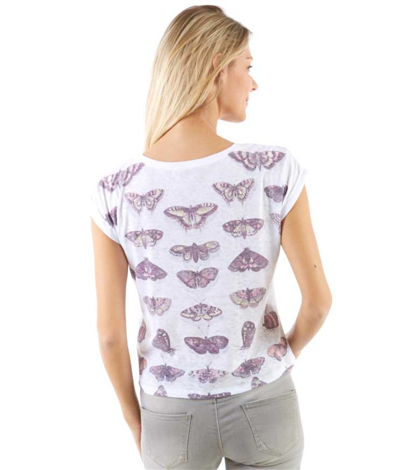Camaieu női pillangós t-shirt 2015 fotója